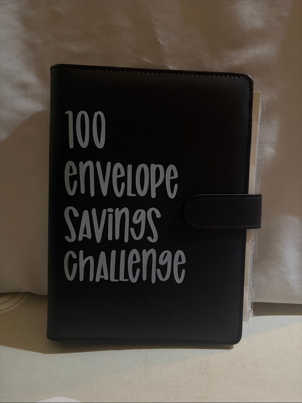 100 Envelope Savings Challenge Planner - Black